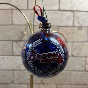 Braves Holiday Ornament - Red and Blue